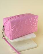 Pink Hearts Pouch Bag