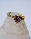 Pink Heart Ring - Gold/Pink