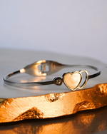 Two Hearts Bracelet Silver