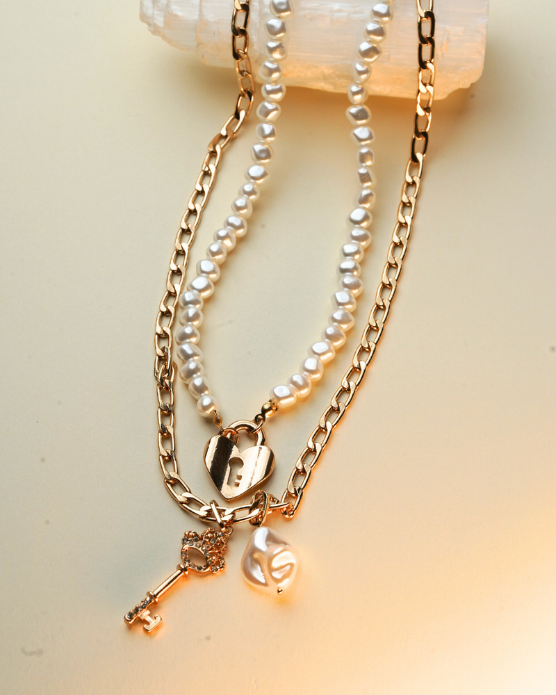 Key To My Heart Necklace - Gold