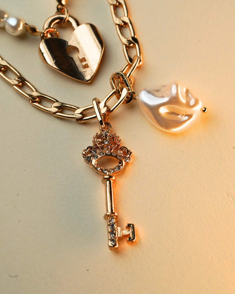 Key To My Heart Necklace - Gold