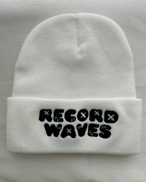 Record Waves Beanie (White)