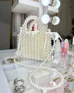 Pearl Baby Box Clutch Bag