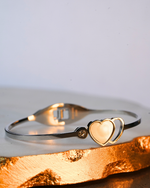 Two Hearts Bracelet Silver