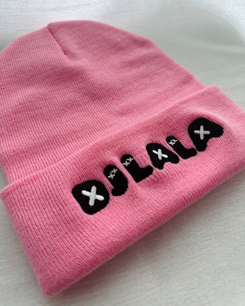 Dj LaLa Beanie (Baby Pink)