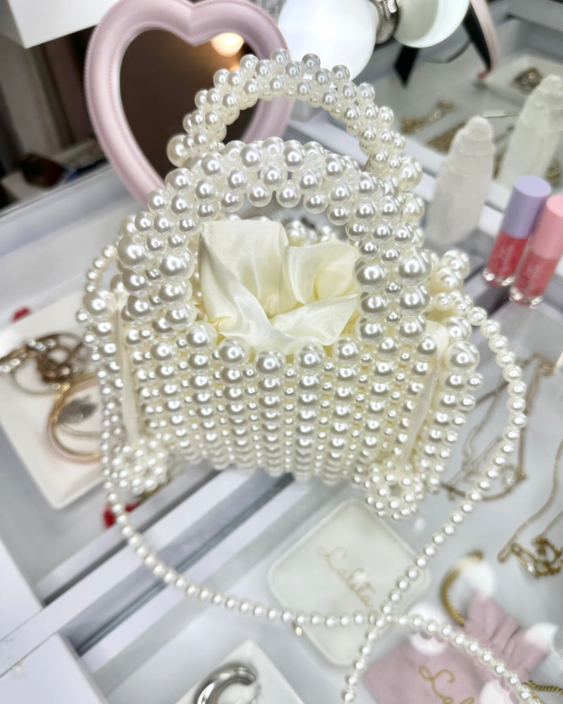 Pearl Baby Box Clutch Bag