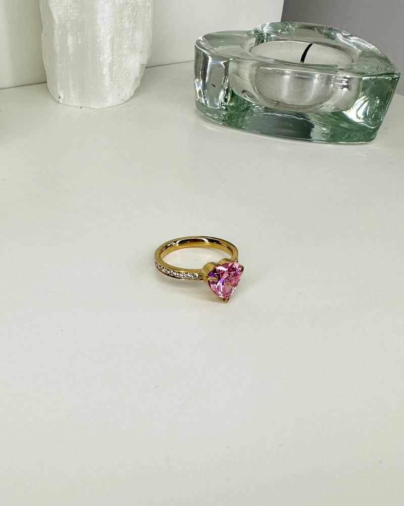 Pink Heart Ring