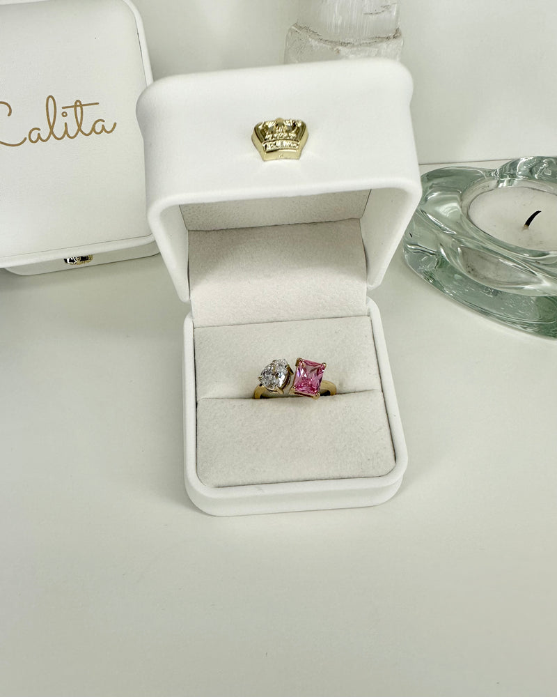 With Pink Love Ring - Gold/Pink