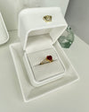 Red Heart Ring - Gold