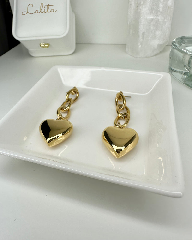 Love Drip Earrings - Gold