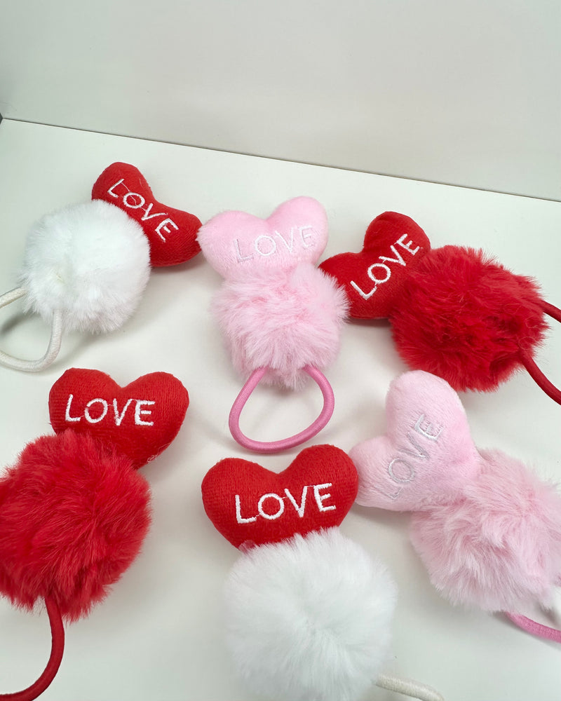 Love Hearts Ponytail Hair Tie