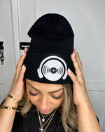 Vinyl Head Beanie - Black