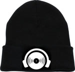 Vinyl Head Beanie - Black